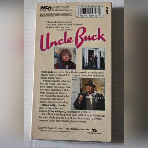 Uncle Buck (1989, VHS) John Candy & Macaulay Culkin - Picture 2 of 6